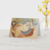 Kostbare Tonkinese & Charmeur Kaart (Gele Bloem)