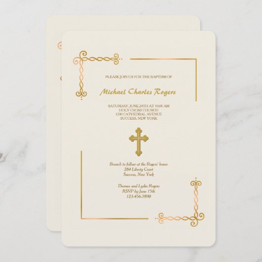 kostbare uitstraling religieus kaart (Voorkant / Achterkant)