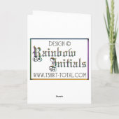 Kostbare Vlinder Aanvankelijk K Notitiekaartje (Achterkant)