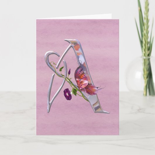 Kostbare Vlinder Aanvankelijke A Notitiekaartje (Voorkant)