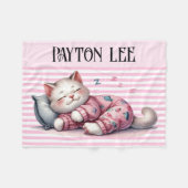 kostbare zoete dromen fleece deken (Voorkant (Horizontaal))