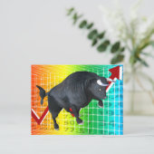 Kosten bull Market Run Briefkaart (Staand voorkant)