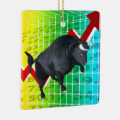 Kosten bull Market Run Keramisch Ornament (Rechts)