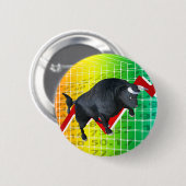 Kosten bull Market Run Ronde Button 5,7 Cm (Voorkant /achterkant)