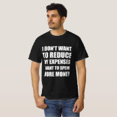 Kosten grappig citaat t-shirt (Voorkant volledig)