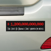 Kosten van Obama Bumpersticker (Op auto)