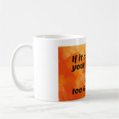 Kosten van vrede: tot nadenken stemmend citaat koffiemok (Links)