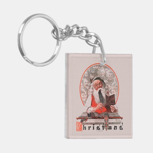 Kosten voor de kerstman sleutelhanger (Voorkant Links)