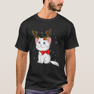 Kosten voor kerstkeuken voor kattekatten in de ren t-shirt