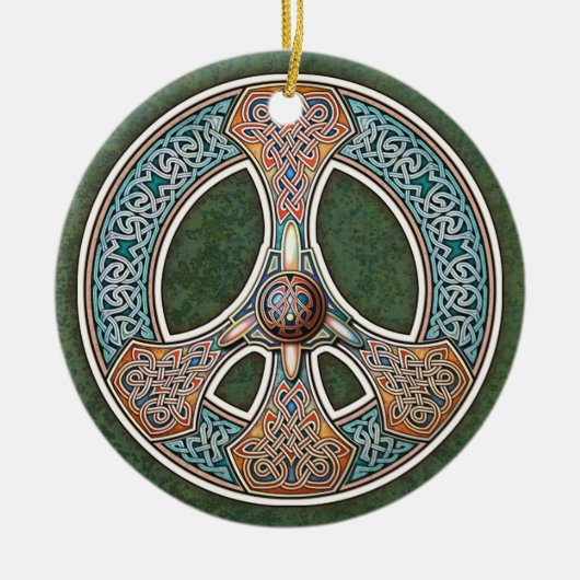 Kostenbord van Knotwork Pendant/Ornament Keramisch Ornament (Voorkant)