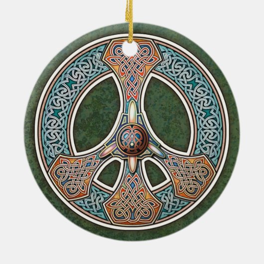 Kostenbord van Knotwork Pendant/Ornament Keramisch Ornament (Achterkant)