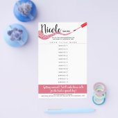 Kostenlijst voor kunstmanicure pedicure salon flyer (Enkel)