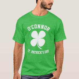 Kostennaam Lucky Shamrock St. Patrick's Day T-shirt