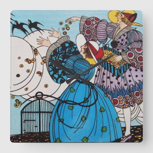 KOSTENONTWERPEN VOOR SPRINGVOEDING / BEAUTY-MODE VIERKANTE KLOK (Voorkant)