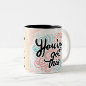 kostenvergoeding tweekleurige koffiemok (Voorkant rechts)