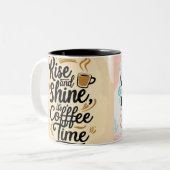 kostenvergoeding tweekleurige koffiemok (Voorkant links)