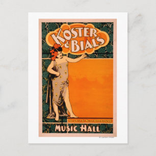 Koster & Bial's Music Hall nabij Broadway Briefkaart