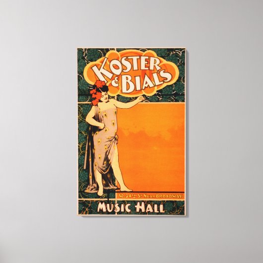 Koster & Bial's Music Hall nabij Broadway Canvas Afdruk (Voorkant)