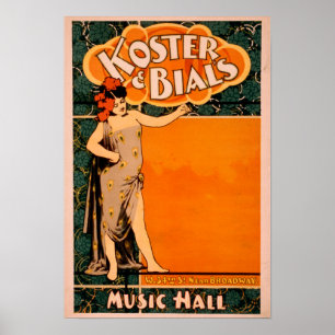 Koster & Bial's Music Hall nabij Broadway Poster