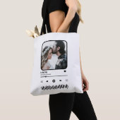 Kostjesfotolied afspeellijst paarse Valentijnsdag Tote Bag (Dichtbij)