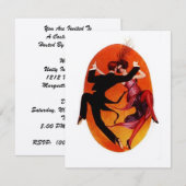 KOSTPARTIJMASQUERADE BALL INVITATION KAART (Voorkant / Achterkant)