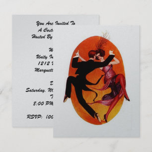 KOSTPARTIJMASQUERADE BALL INVITATION KAART