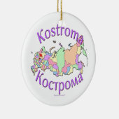 Kostroma Russia Map Ornament (Rechts)