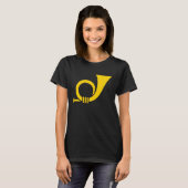 Kostume Postman Post Horn Mail Deliverer T-shirt (Voorkant volledig)