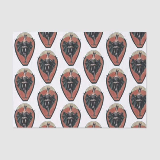  kostumejuffrouw betegeld weefsel tissuepapier (Voorkant)