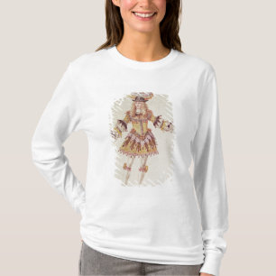 kostumeontwerp voor mannelijke danseres, c.1660 t-shirt