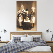  kostumePartij Stretted Canvas Print (Insitu (Slaapkamer))