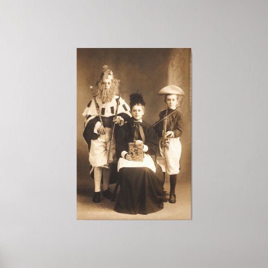  kostumePartij Stretted Canvas Print (Voorkant)