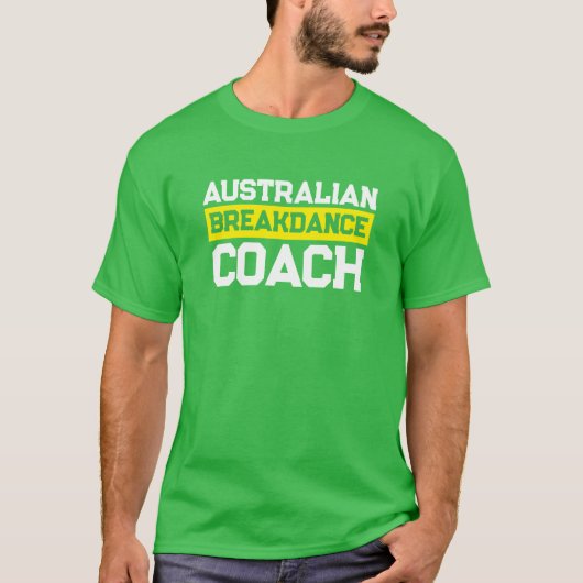 Kostuum Australische breakdance coach Team T-Shirt (Voorkant)