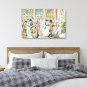 Kostuum Ball bij de Opera, na 1800 Canvas Afdruk (Insitu (Slaapkamer))