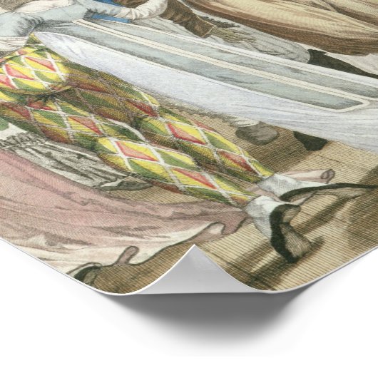 Kostuum Ball bij de Opera, na 1800 Poster (Hoek)