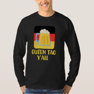 Kostuum Bierpul Texas Duitse Vlag Guten Tag Y'al T-shirt