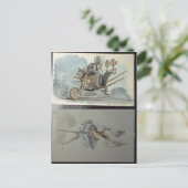 Kostuum design voor het ballet briefkaart (Staand voorkant)