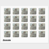 Kostuum design voor het ballet vierkante sticker (Vel)