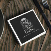 Kostuum en cocktails Black Halloween Party Servet