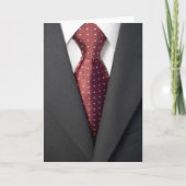 Kostuum en Stropdas Kaart (Voorkant)