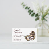 Kostuum Fancy Dress Rental Hire Visitekaartje (Staand voorkant)