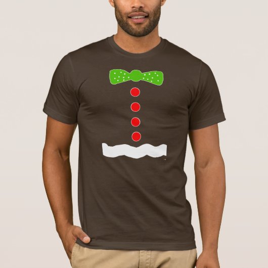 kostuum gingerbrood t-shirt (Voorkant)