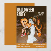 Kostuum Halloween Party,  bewerkbaar Halloween Kaart (Voorkant / Achterkant)