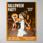 Kostuum Halloween Party,  bewerkbaar Halloween Poster (Voorkant)