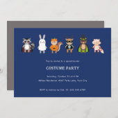 KOSTUUM HALLOWEEN PARTY KAART (Voorkant / Achterkant)