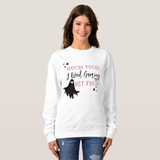 Kostuum Hocus Pocus Ik heb gaming nodig om de focu Trui (Voorkant volledig)