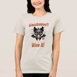 Kostuum? Ik ga het zingen! Schattige Halloweenkost Tri-Blend Shirt