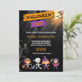 Kostuum Kinder Halloween Uitnodiging (Staand voorkant)