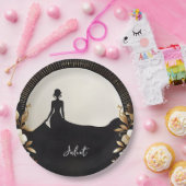 Kostuum Mannen Tuxedo Bold Zwart Stropdas Vrijgeze Papieren Bordje (Feest)