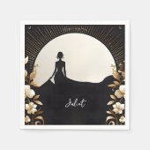 Kostuum Mannen Tuxedo Bold Zwart Stropdas Vrijgeze Servet (Voorkant)